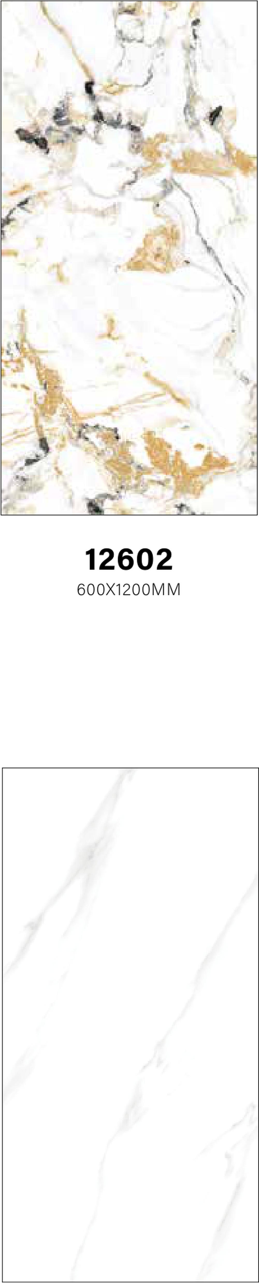 Goodwill Ceramic Floor Tile Statuario White / Grey Polished, 600 x 1200 mm