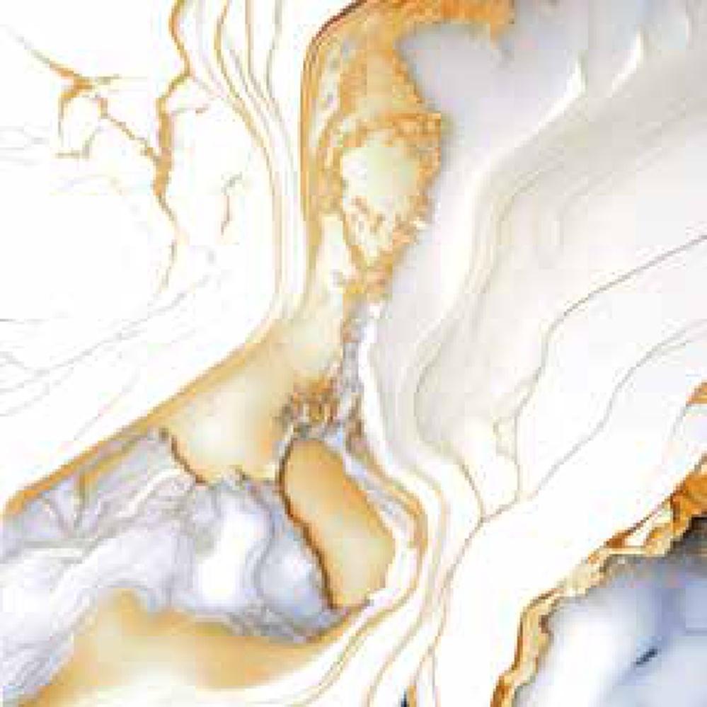 Goodwill Ceramic Floor Tile Calacatta Gold / Blue Glossy, 600 x 600 mm