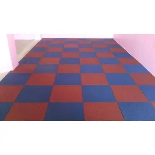FloorNigeria Rubber Gym Flooring 10 Blue Box(es) of 1pcs, (LxW)500x500 mm