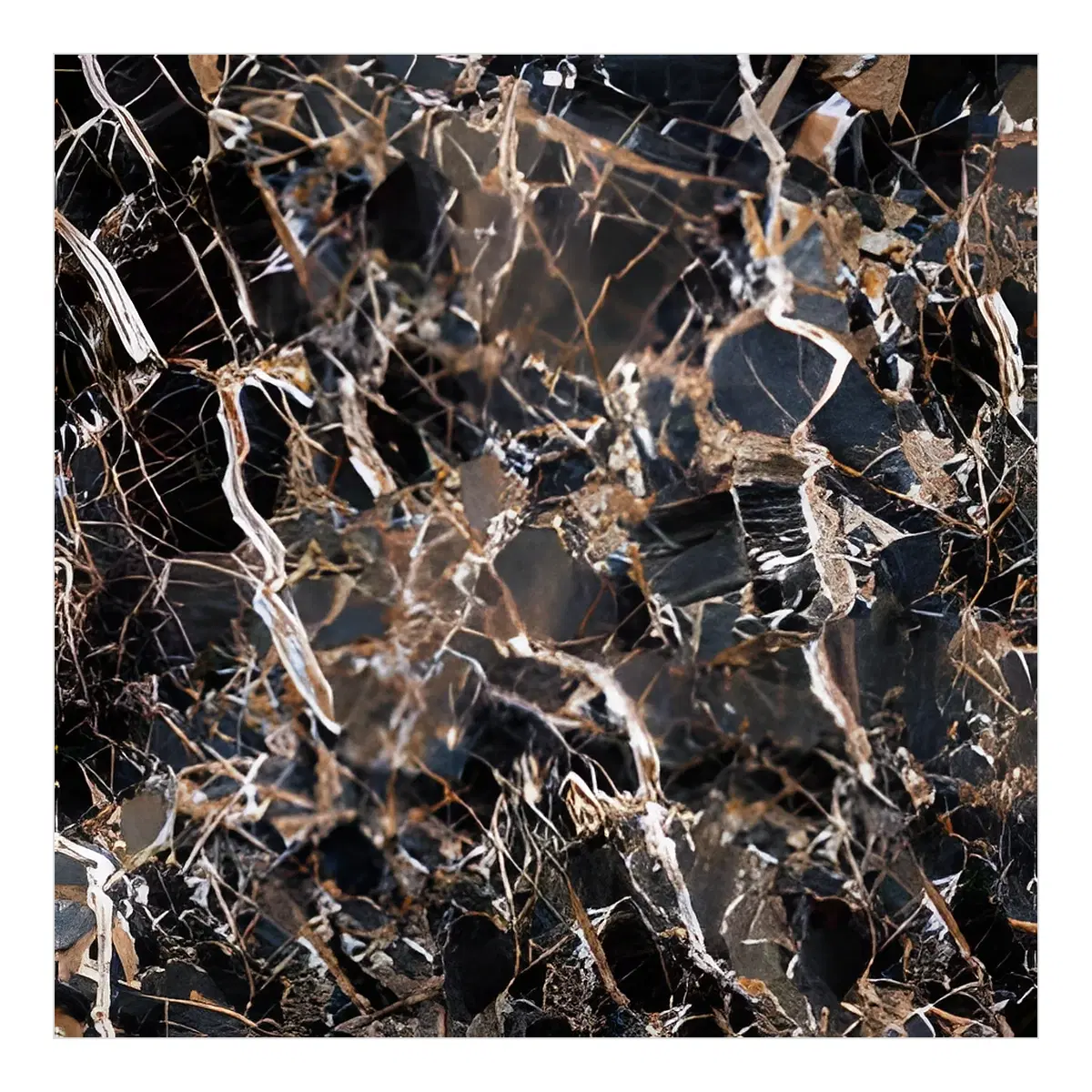 Goodwill Black Marble Porcelain Floor Tile 600x600mm Polished