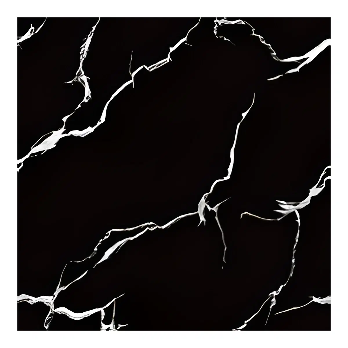 Goodwill Black Marble Porcelain Floor Tile 600x600mm Glazed