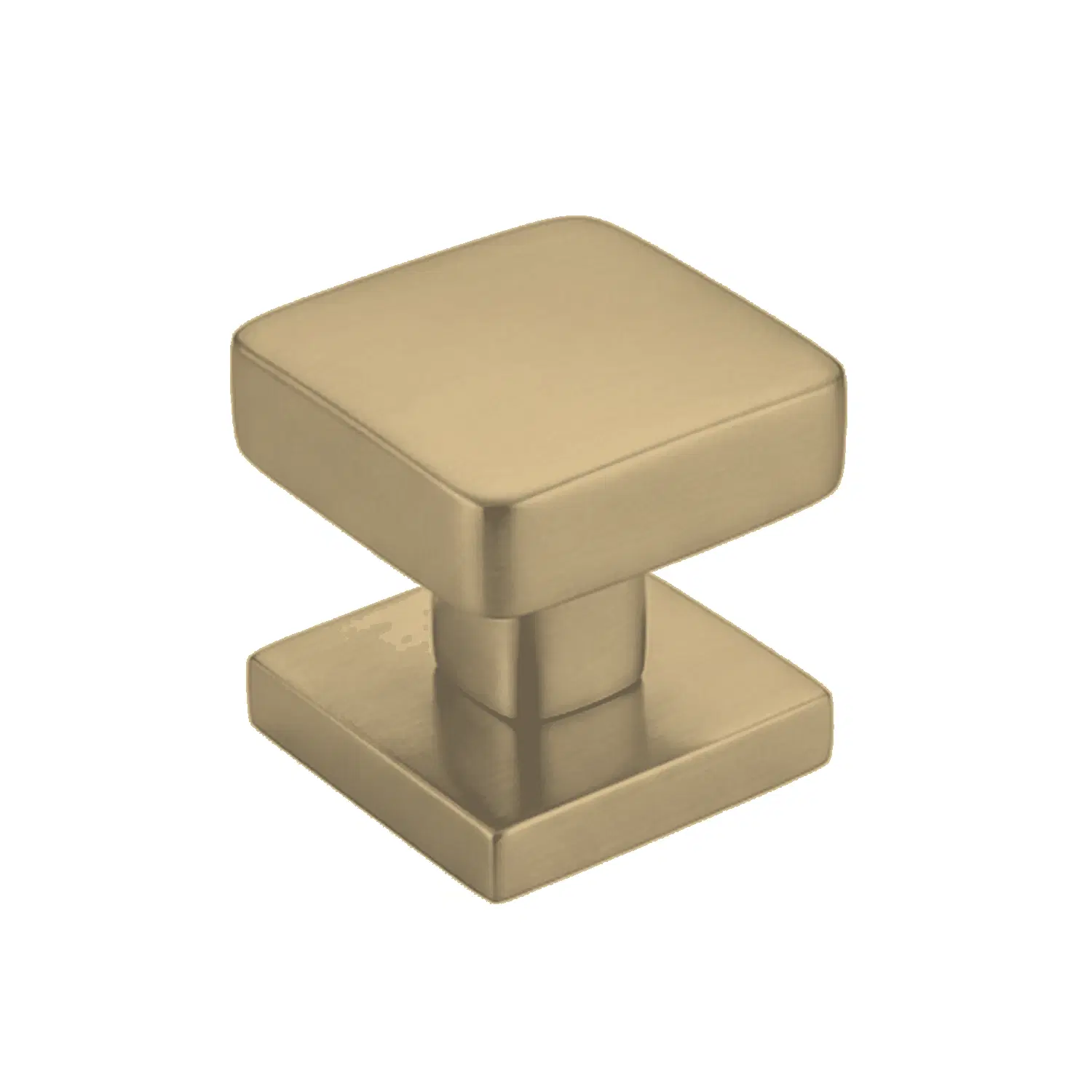 Anilock Door Knob Square knob head on a square tapered stem and plain square rose with Knob handle